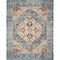 Homeroots 7 x 10 ft. Ivory & Light Blue Distressed Area Rug 385552 - alternate 1